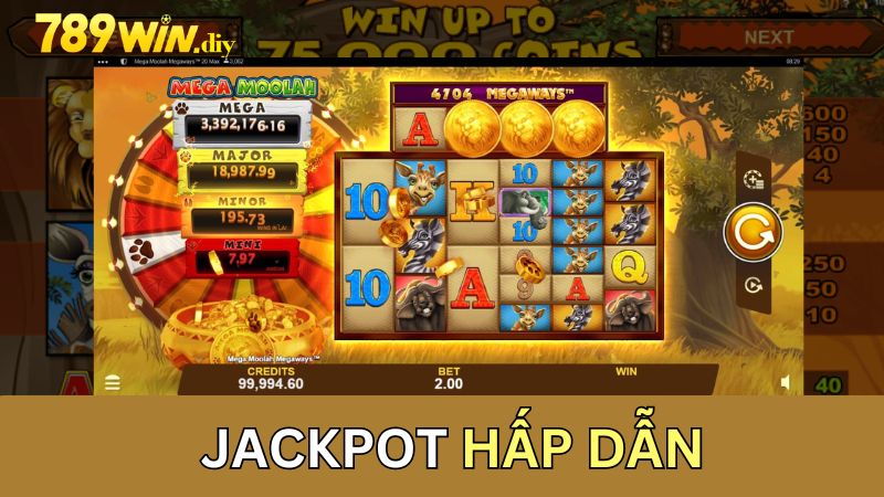 Phần thưởng Jackpot cực hấp dẫn 